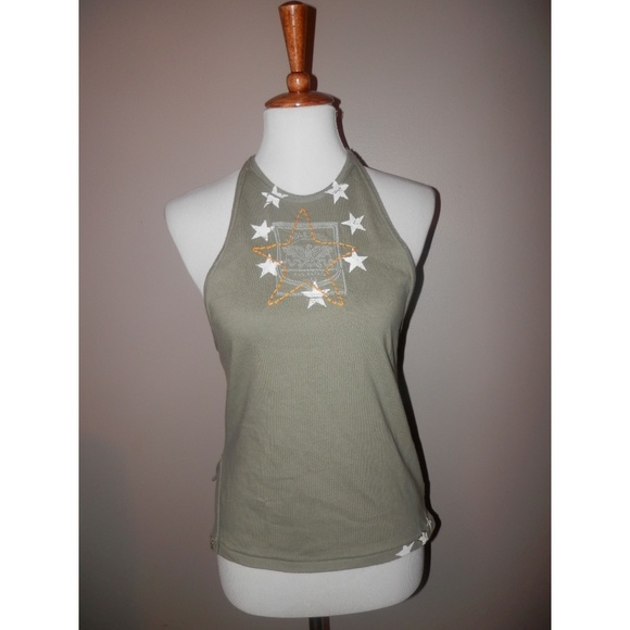 WE THE FREE PEOPLE Top XS Tank Cami Green - Picture 2 of 6